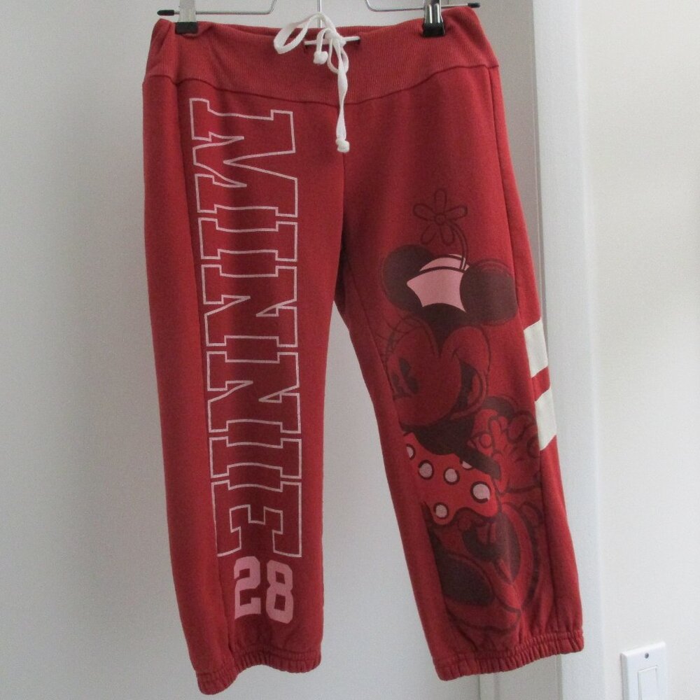 DISNEY MINNIE MOUSE RED CROPPED PANTS - SIZE MEDIUM (GIRL)